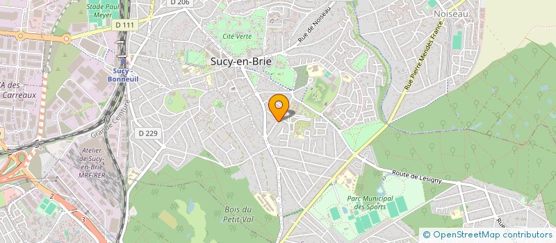 localisation de l'entreprise EURO DECOR  SUCY-EN-BRIE