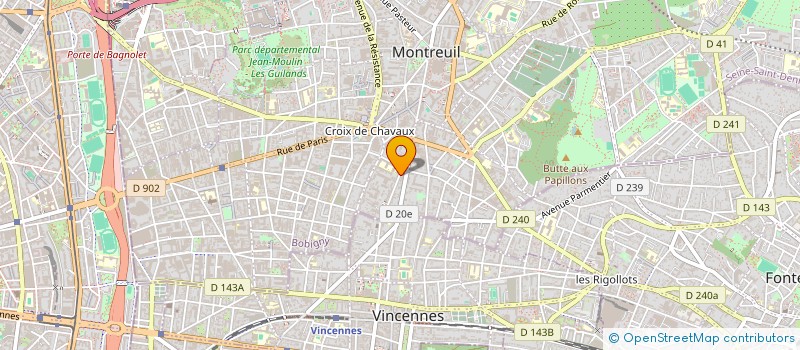 localisation de l'entreprise EURO DECOR à MONTREUIL