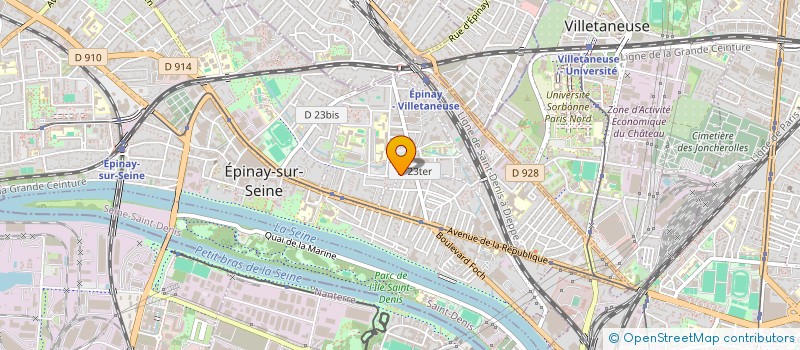 localisation de l'entreprise EURO DECOR  EPINAY-SUR-SEINE