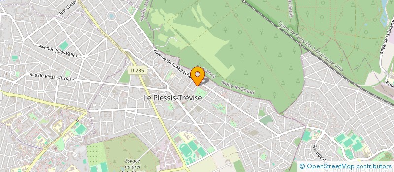 localisation de l'entreprise EURO DECOREF  LE PLESSIS-TREVISE