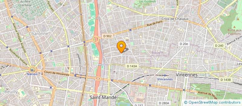 localisation de l'entreprise EURO DECOUPE à MONTREUIL