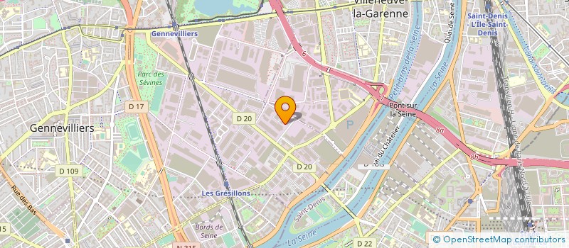 localisation de l'entreprise EURO DEFENSE SERVICE à GENNEVILLIERS