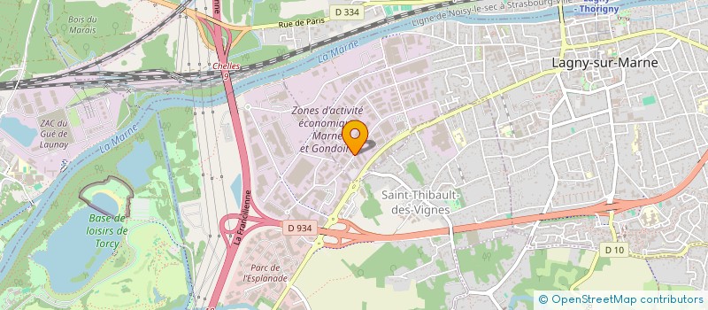 localisation de l'entreprise EURO DEMEURES  LAGNY-SUR-MARNE