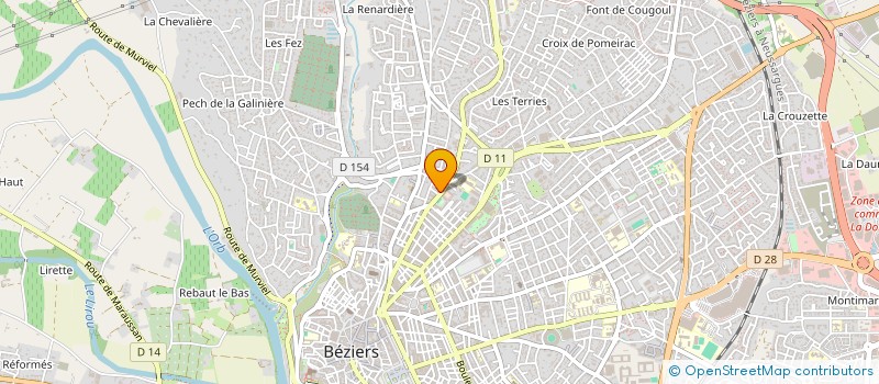 localisation de l'entreprise EURO DENT à BEZIERS