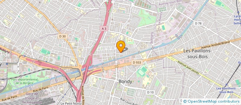 localisation de l'entreprise EURO DEPOT  BONDY