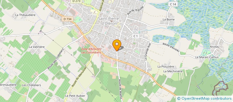 localisation de l'entreprise EURO DESIGN  SAINT-PIERRE-D'OLERON