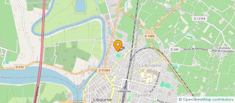localisation de l'entreprise EURO DESTOCKAGE à LIBOURNE