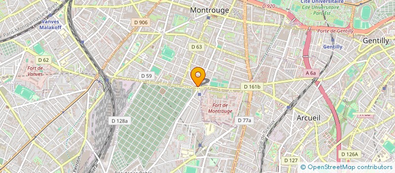 localisation de l'entreprise EURO DEVELOPPEMENT MEDITERRANEE à MONTROUGE