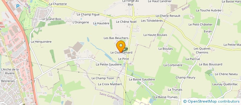 localisation de l'entreprise EURO DEVELOPPEMENT OUEST à MELESSE