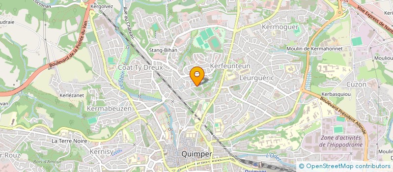 localisation de l'entreprise EURO DIAGONAL à QUIMPER