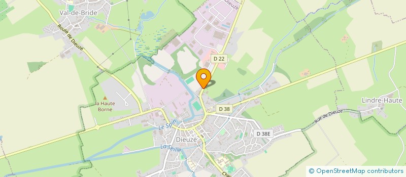 localisation de l'entreprise EURO DIEUZE INDUSTRIE à DIEUZE