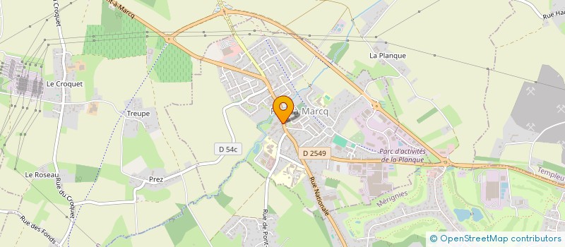 localisation de l'entreprise EURO DIFFUSION  PONT-A-MARCQ