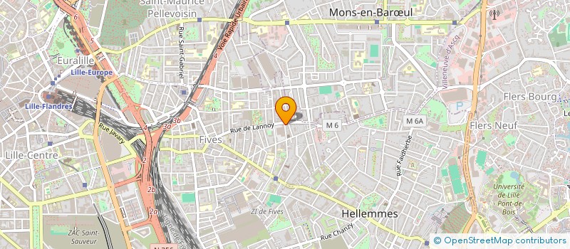 localisation de l'entreprise EURO DIFFUSION à LILLE