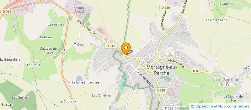 localisation de l'entreprise EURO DIFFUSION à MORTAGNE-AU-PERCHE