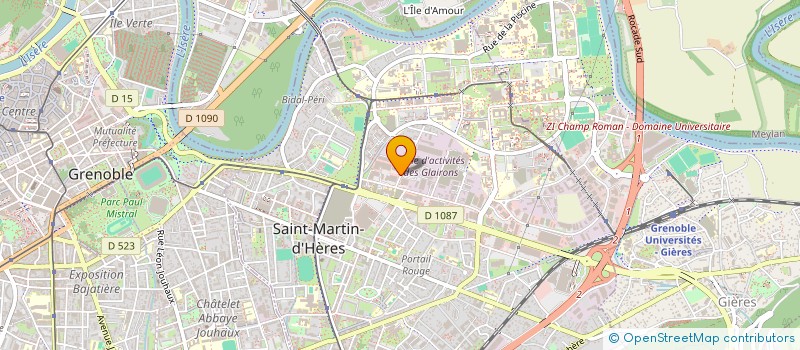 localisation de l'entreprise EURO DIFFUSION OUTILLAGE à SAINT-MARTIN-D'HERES