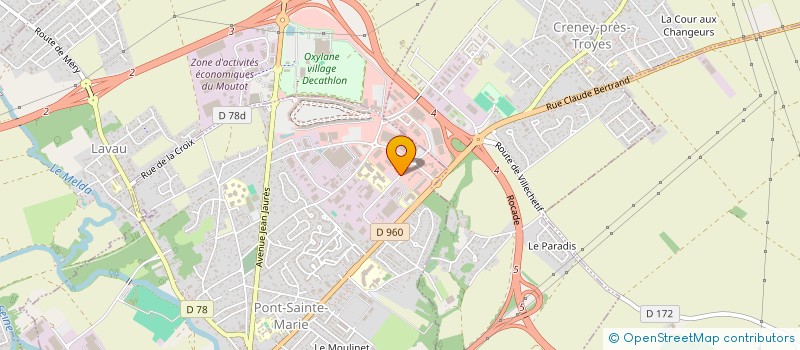 localisation de l'entreprise EURO-DISCOUNT à PONT-SAINTE-MARIE