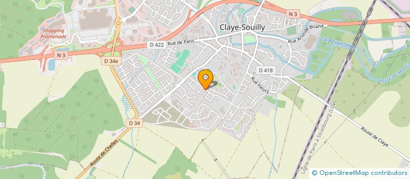 localisation de l'entreprise EURO DISPATCH EXPRESS à CLAYE-SOUILLY