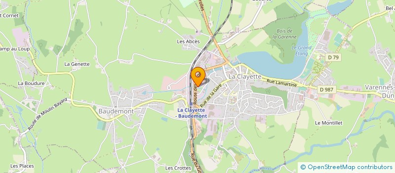 localisation de l'entreprise EURO DISTRIBUTION à LA CLAYETTE