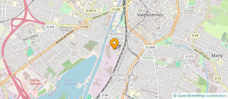 localisation de l'entreprise EURO DISTRICT VALENCIENNOIS à VALENCIENNES