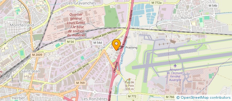 localisation de l'entreprise EURO DORTHZ PRODUCTION  CLERMONT-FERRAND