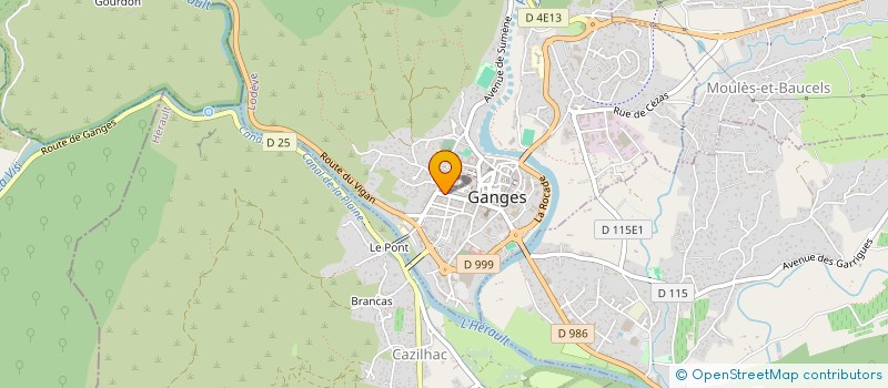 localisation de l'entreprise EURO-DRINKS  GANGES