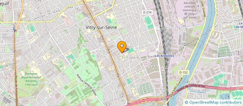 localisation de l'entreprise EURO DRIVE  VITRY-SUR-SEINE