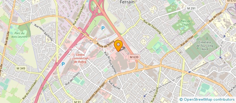 localisation de l'entreprise EURO DT  TOURCOING