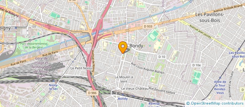 localisation de l'entreprise EURO E-COMMERCE  BONDY