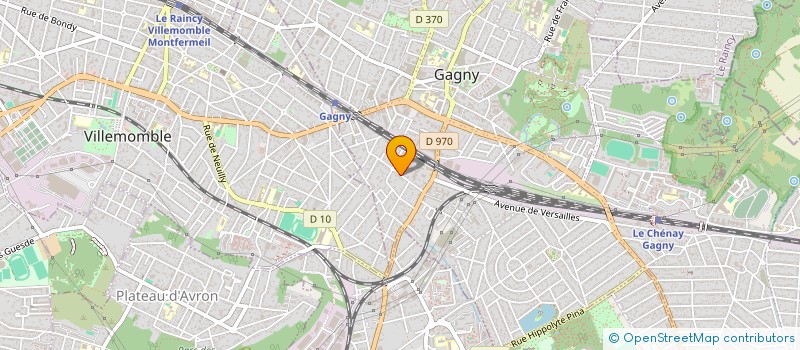 localisation de l'entreprise EURO ECHAFAUDAGE  GAGNY