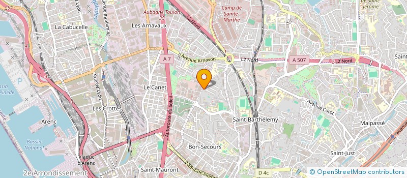 localisation de l'entreprise EURO ELEC  MARSEILLE