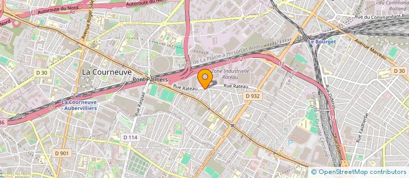 localisation de l'entreprise EURO ELEC à LA COURNEUVE