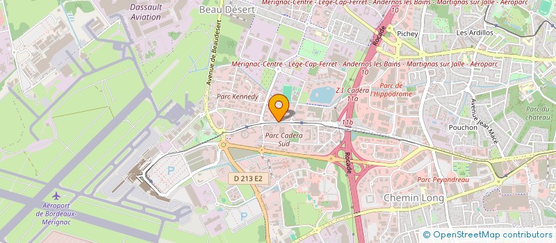 localisation de l'entreprise EURO ELECTRONIC à MERIGNAC