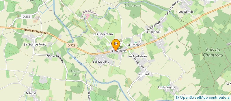 localisation de l'entreprise EURO EMBALLAGES CHARENTAIS  LA CLISSE