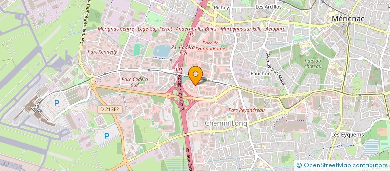 localisation de l'entreprise EURO ENERGIES  MERIGNAC