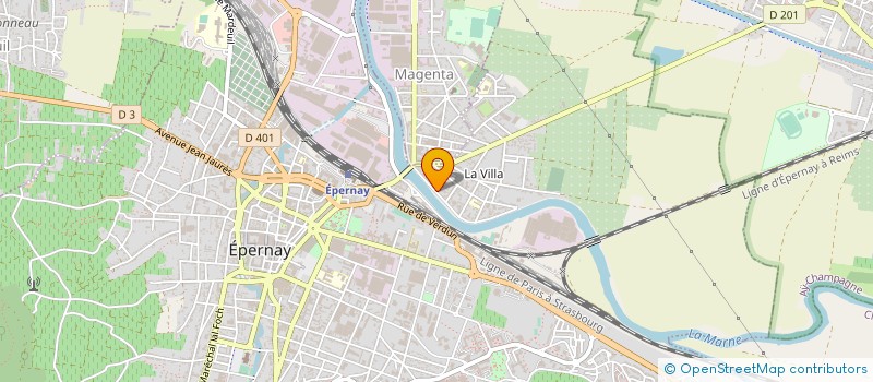 localisation de l'entreprise EURO ESPACE à EPERNAY