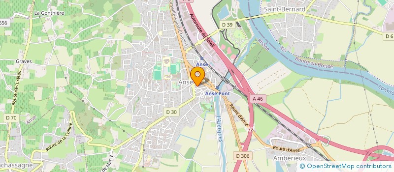 localisation de l'entreprise EURO ESPACE COLOR  AMBERIEUX