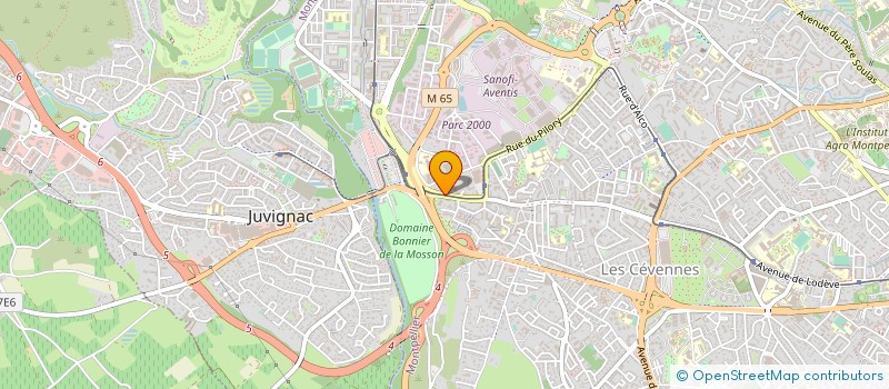 localisation de l'entreprise EURO ESPACE PLUS DIFFUSION à MONTPELLIER