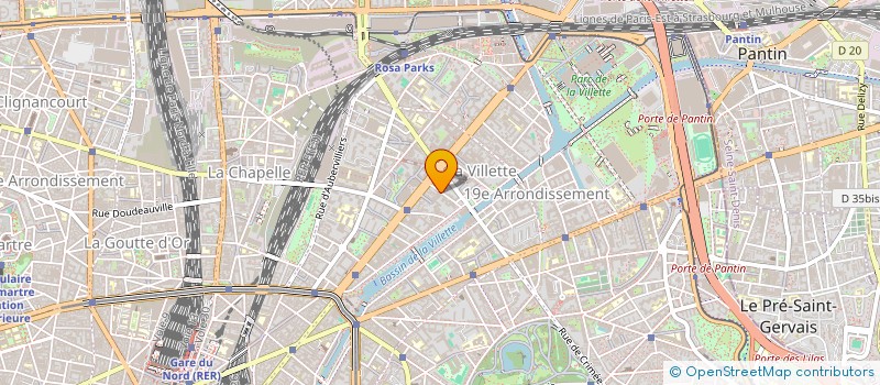 localisation de l'entreprise EURO EVASION  PARIS