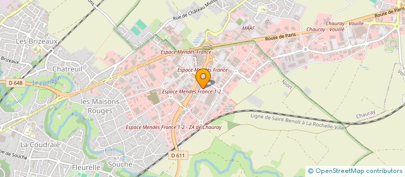 localisation de l'entreprise EURO EXPERT'ENTREPRISE à NIORT