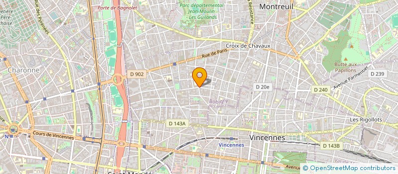 localisation de l'entreprise EURO EXPERTISE COMPTABLE à MONTREUIL