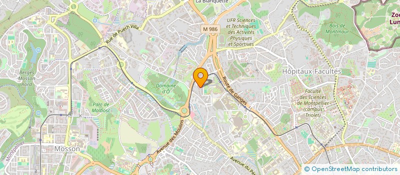 localisation de l'entreprise EURO-FAC à MONTPELLIER