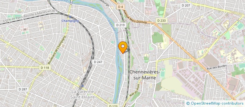 localisation de l'entreprise EURO-FAC à CHENNEVIERES-SUR-MARNE