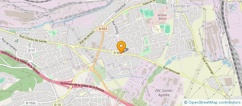 localisation de l'entreprise EURO FACADE  FLORANGE