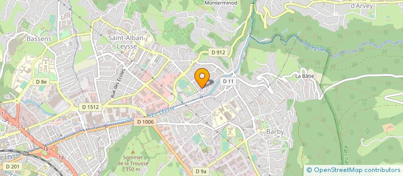 localisation de l'entreprise EURO FACADES  SAINT-ALBAN-LEYSSE