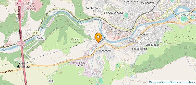 localisation de l'entreprise EURO FACADES SALVAN à CREISSELS