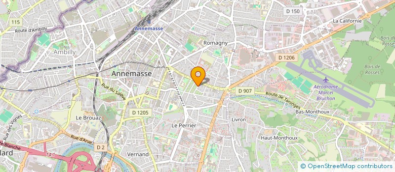 localisation de l'entreprise EURO FACILITIES & AUTOMATISME (SIGLE EFA FRANCE)  AMBILLY