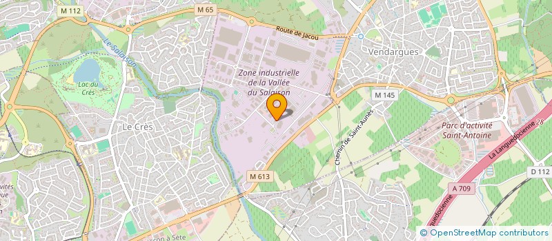 localisation de l'entreprise EURO FACONNAGE à VENDARGUES