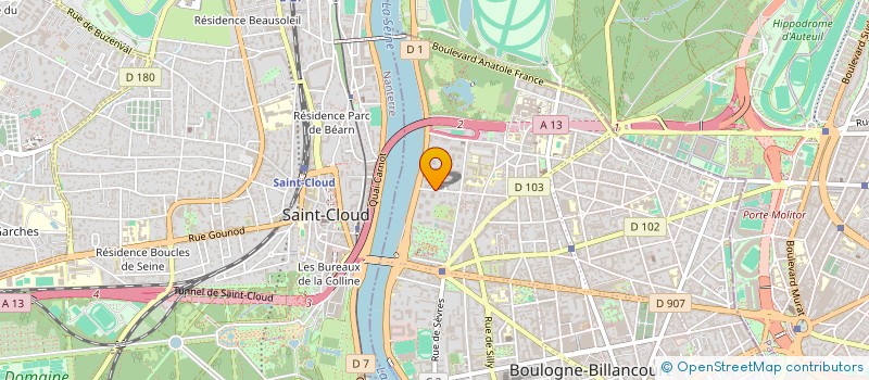localisation de l'entreprise EURO FEED INDUSTRIES à BOULOGNE-BILLANCOURT