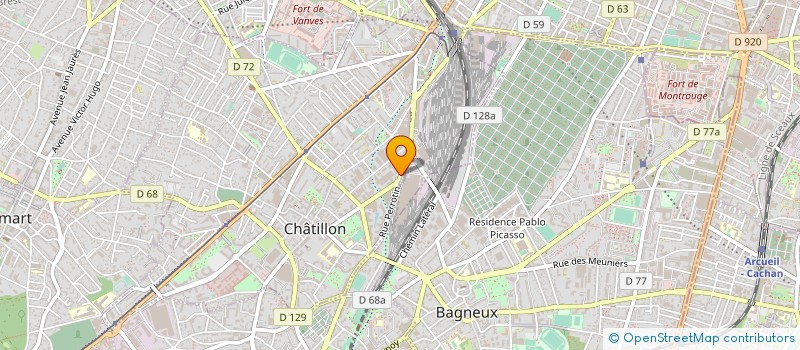localisation de l'entreprise EURO FER RECYCLING à CHATILLON