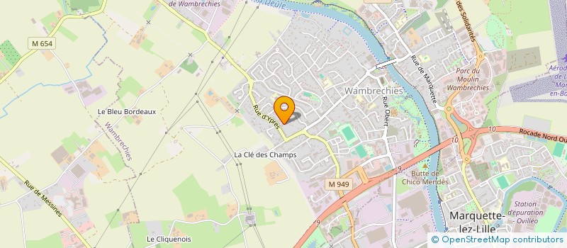 localisation de l'entreprise EURO-FILETS SAS  WAMBRECHIES